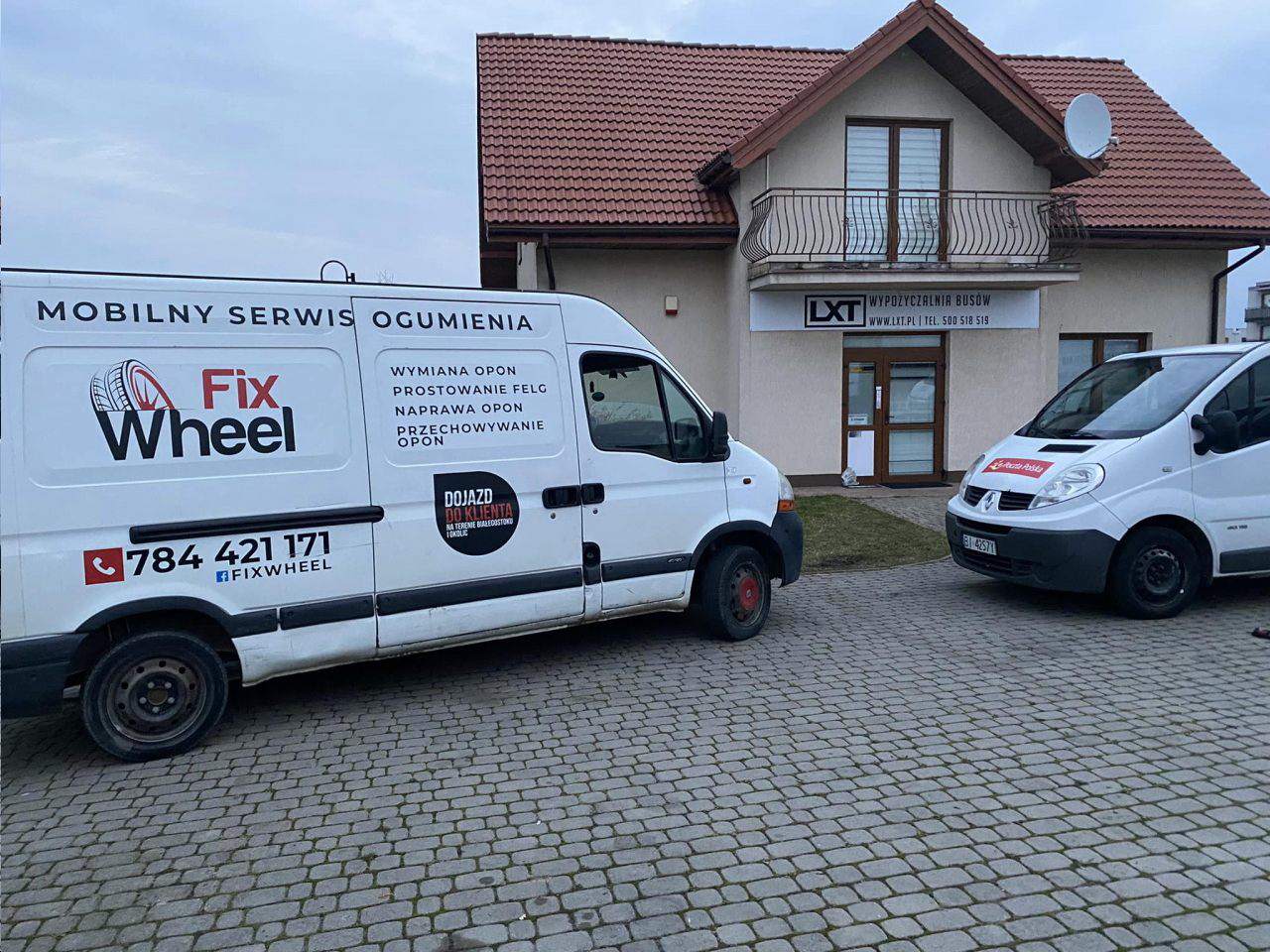 wymiana opon z dojazdem