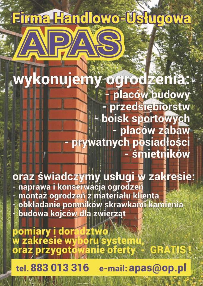 serwis ogrodzeń