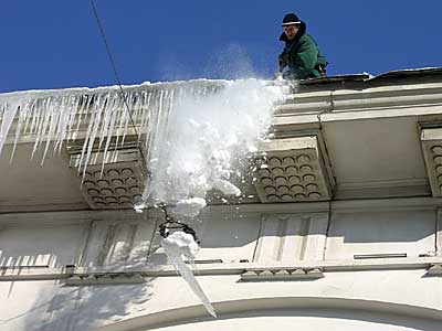 odśnieżanie kominów