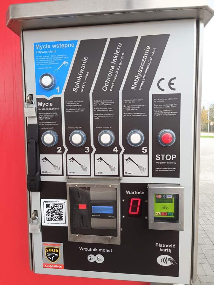 myjnia bezdotykowa, myjnia samoobsługowa