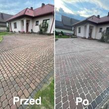 czyszczenie kostki brukowej
