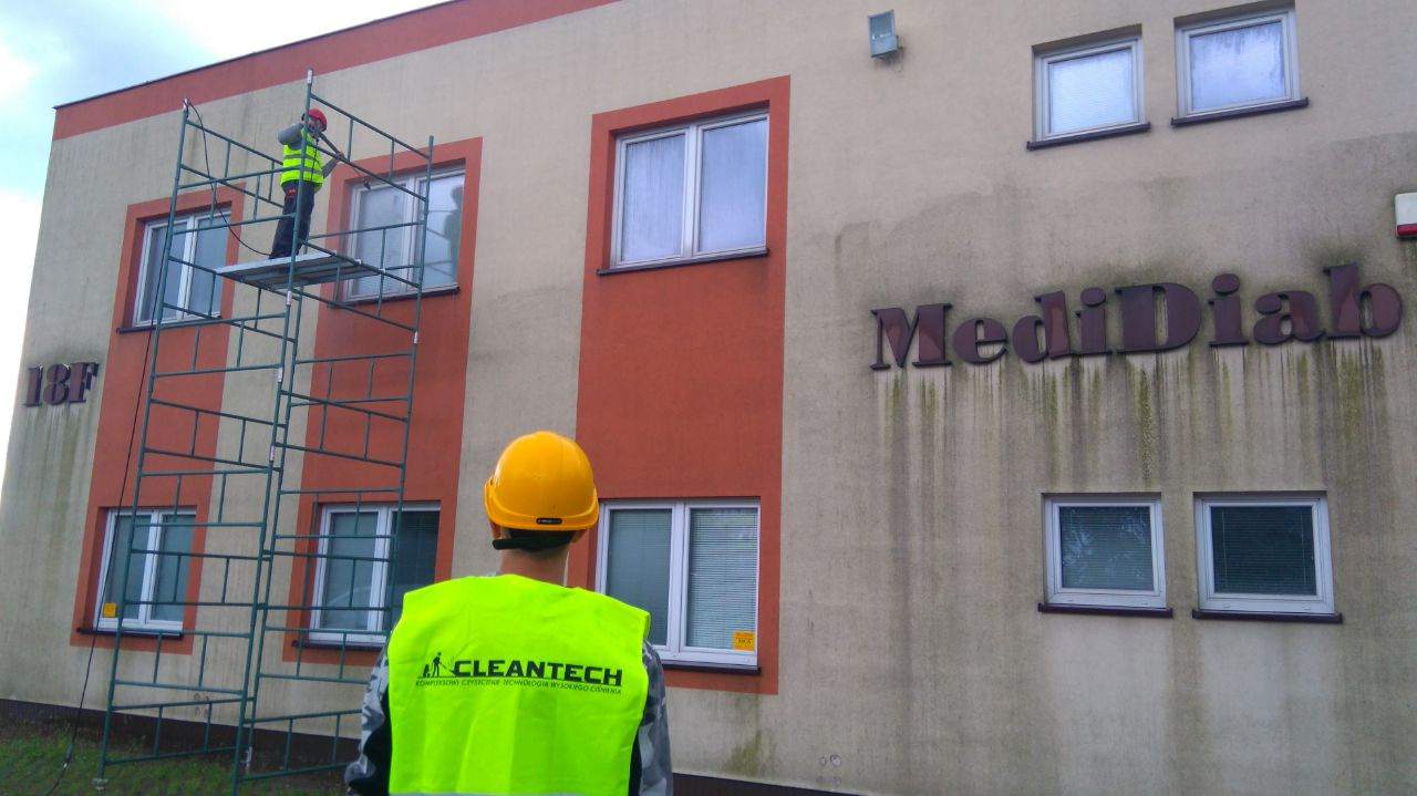 mycie wysokociśnieniowe elewacji