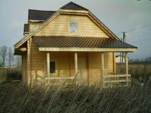 dom mieszkalny z bala