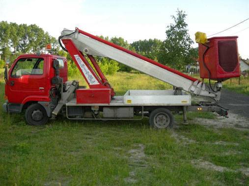 wynajem podnośnika koszowego