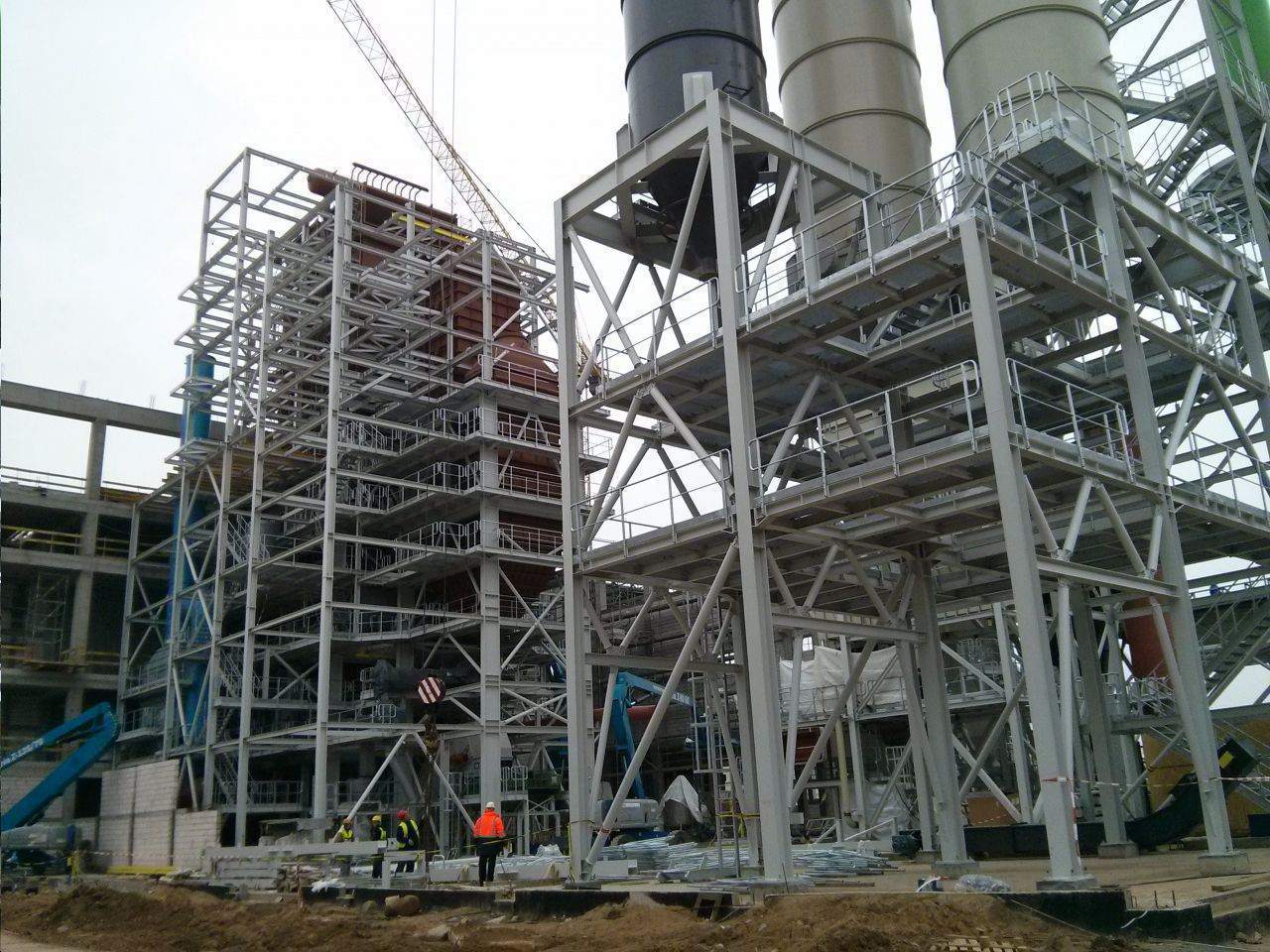 konstrukcja stalowa obudowy kotła