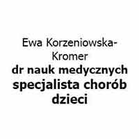 Ewa Korzeniowska-Kromer Dr Nauk Medycznych Specjalista Chorób Dzieci - Pediatrzy