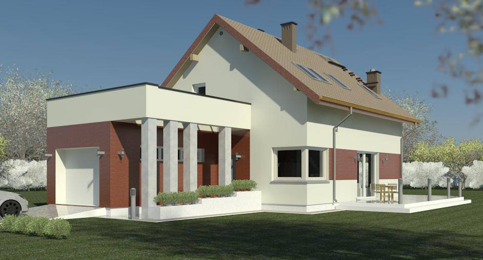 wizualizacja projektów budowlanych indywidualnych