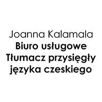 Joanna Kalamala Biuro usługowe Tłumacz przysięgły języka czeskiego - logo