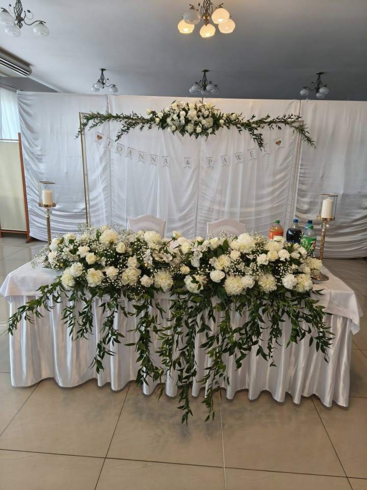 dekoracja stołu weselnego