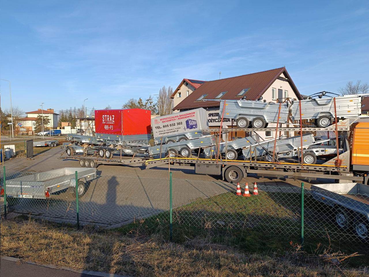 sprzedaż, wypożyczalnia przyczep