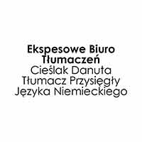 Ekspresowe Biuro Tłumaczeń Danuta Cieślak Tłumacz Przycięgły Języka Niemieckiego - Tłumacze przysięgli