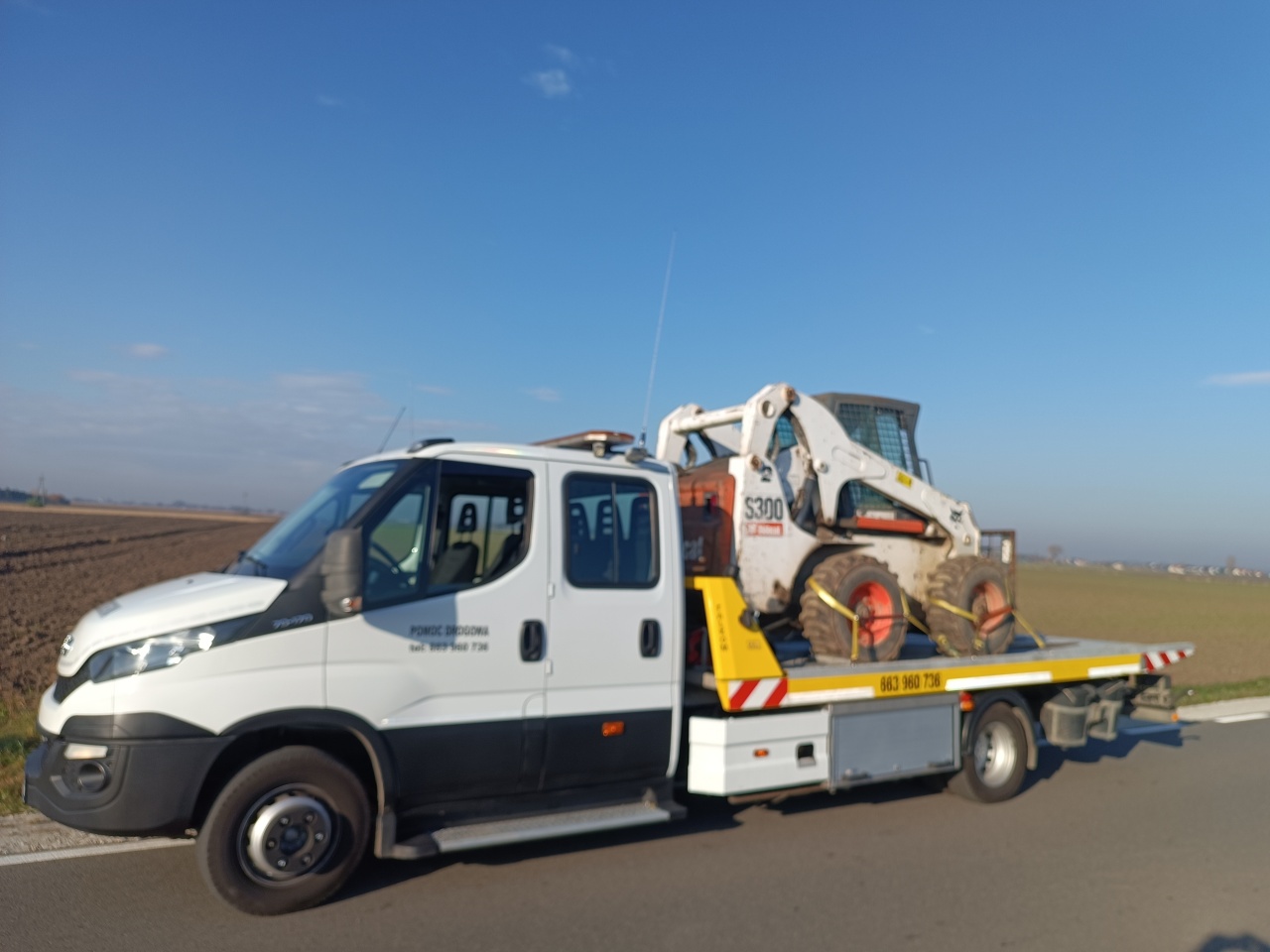 transport maszyn budowlanych
