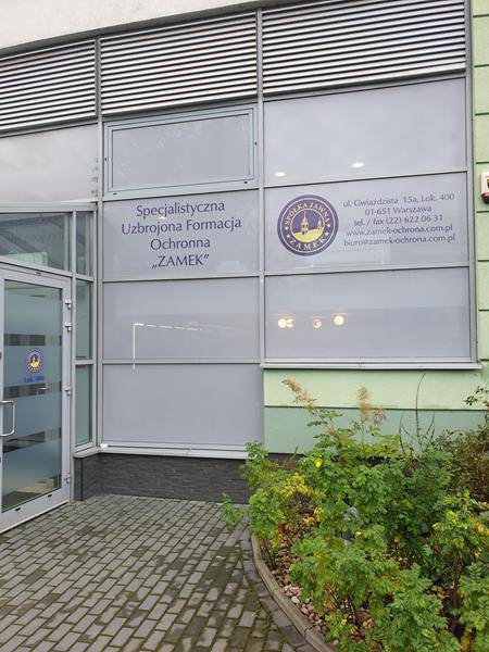 siedziba formacji ochronnej Zamek