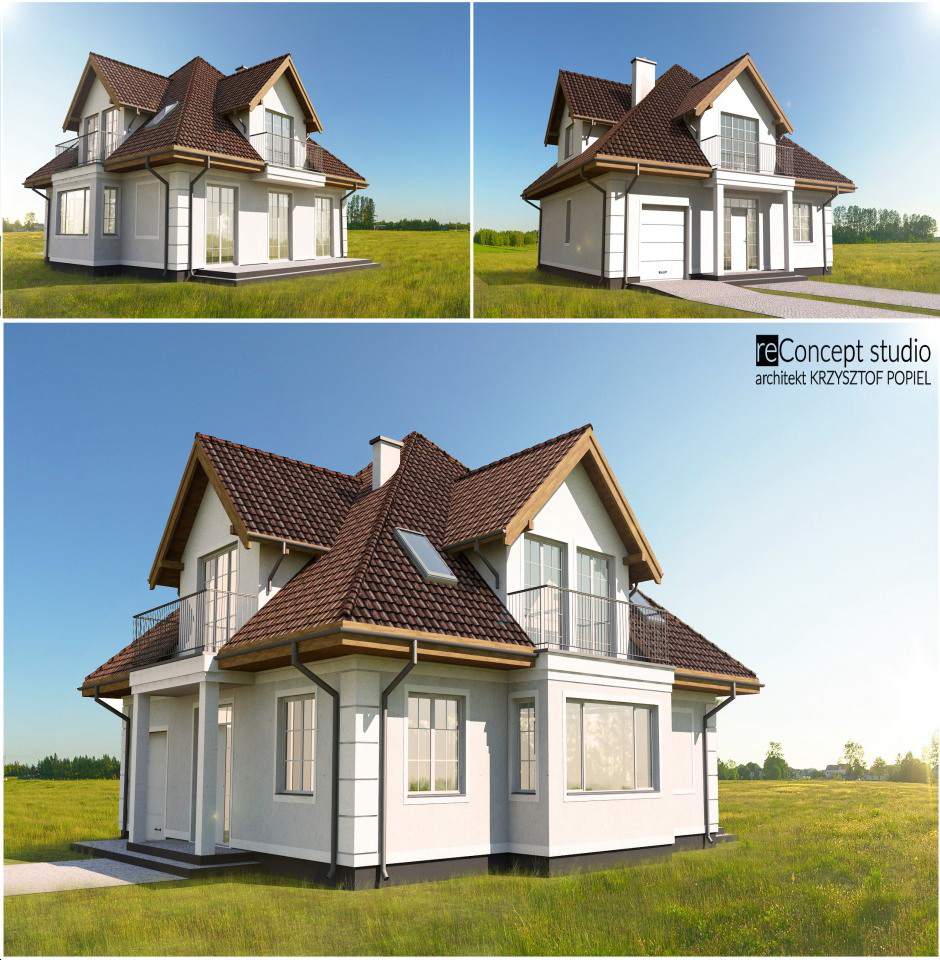 Projekt domu w Przybyszewie - 200m2