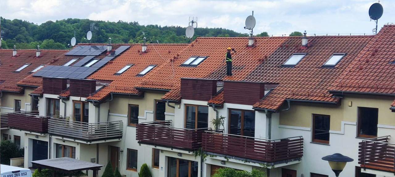 mycie ciśnieniowe dachów