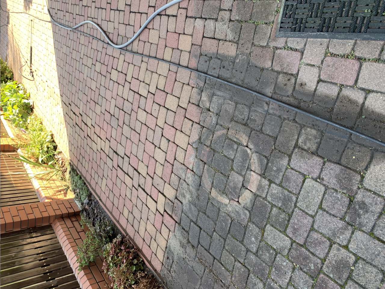 mycie kostki brukowej