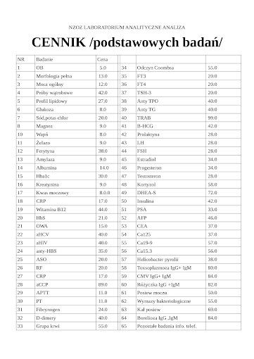 cennik