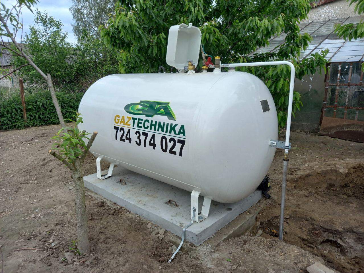 zbiornik gazu