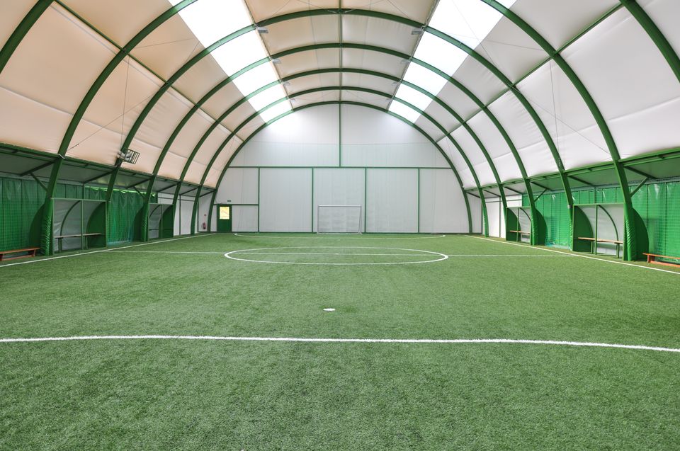 hala sportowa, piłka nożna, boisko kryte