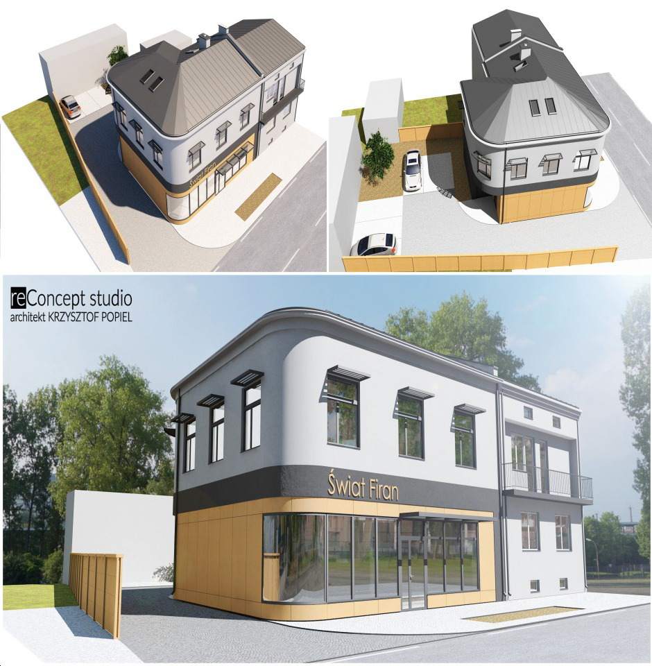 Projekt budynku handlowo-usługowego - Świat Firan w Białobrzegach