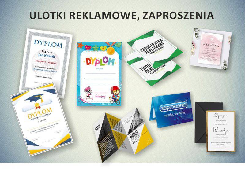 ulotki, zaproszenia