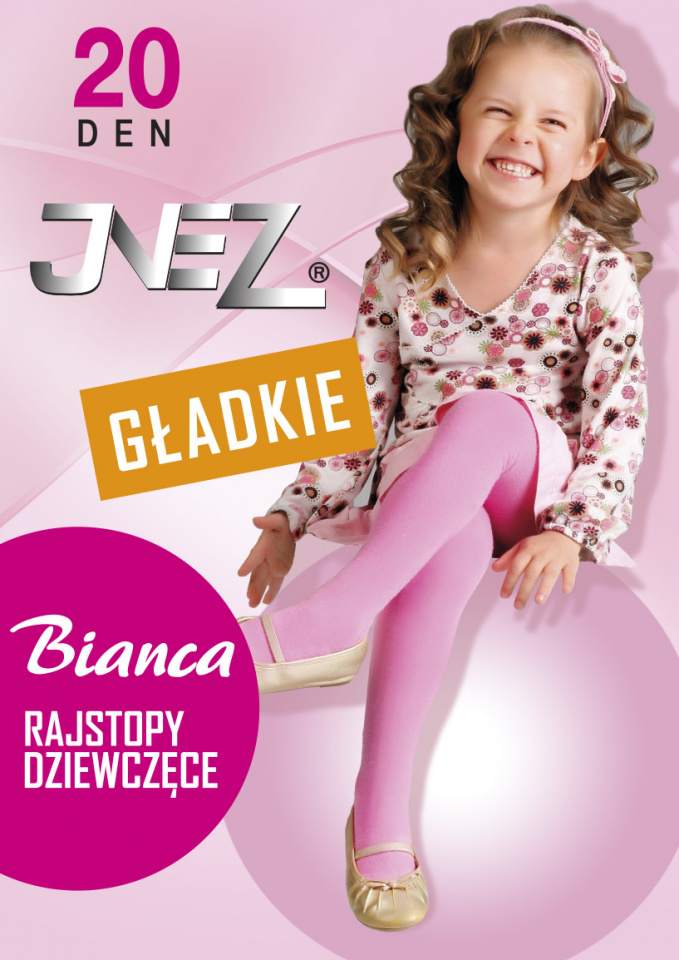 Rajstopy Elastil 20den gładkie dziecięce Bianca
