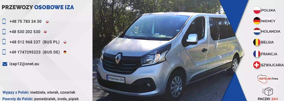 Krajowy i Międzynarodowy Przewóz Osób Iza
