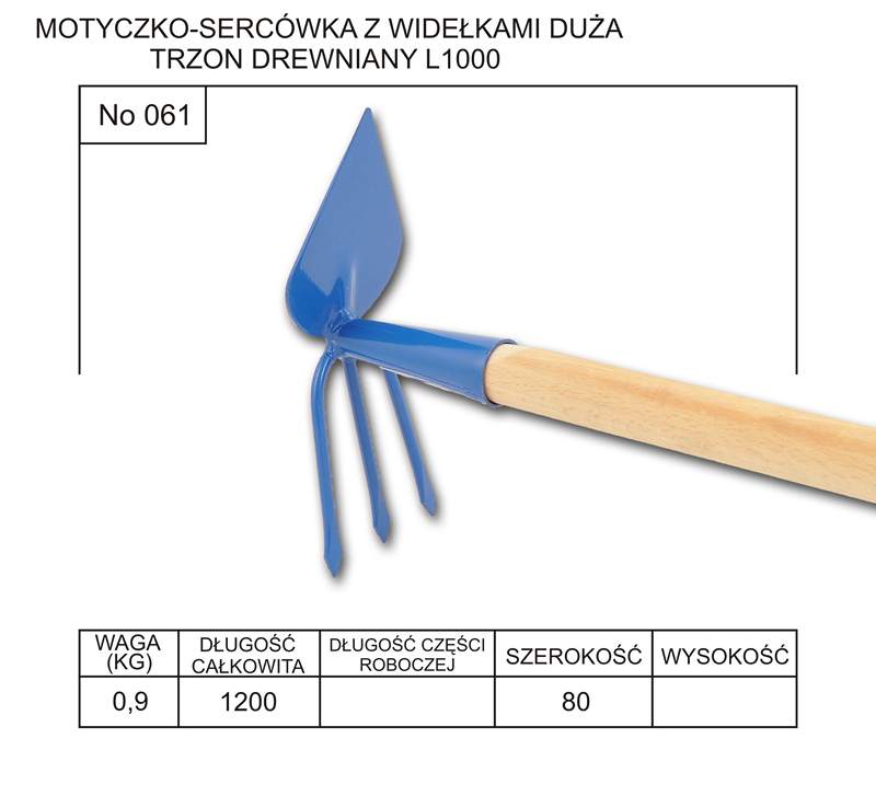 motyczka z widełkami