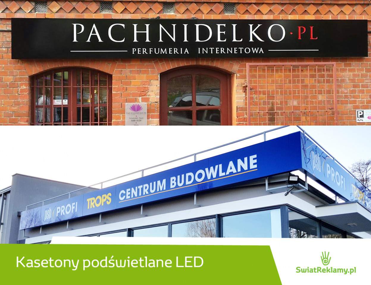 kasetony podświetlane