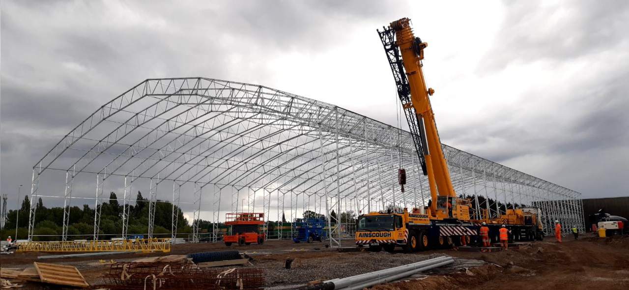 systemowe namioty halowe