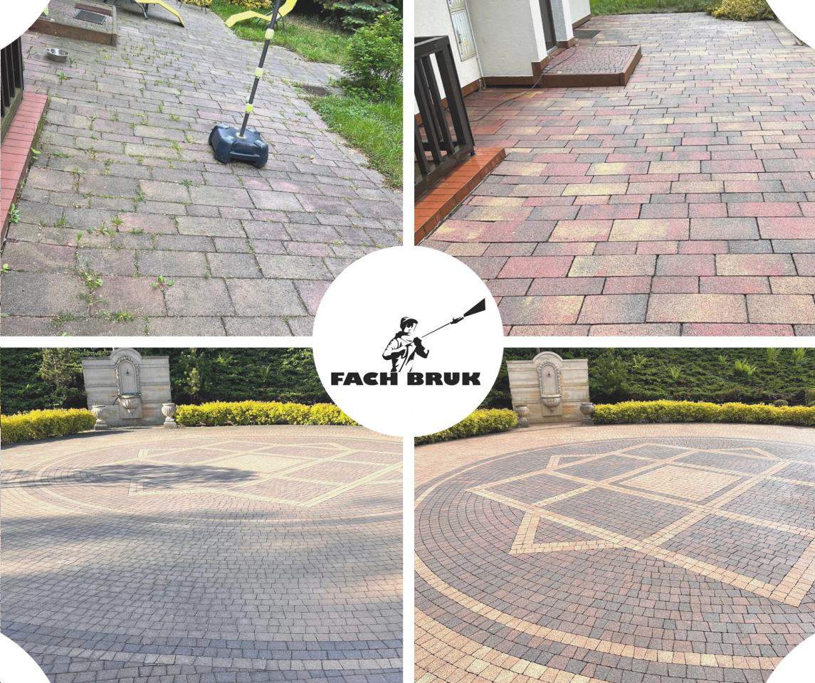 czyszczenie kostki brukowej