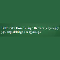 Tłumacz Przysięgły języka angielskiego i rosyjskiego Bukowska Bożena - Tłumacze przysięgli