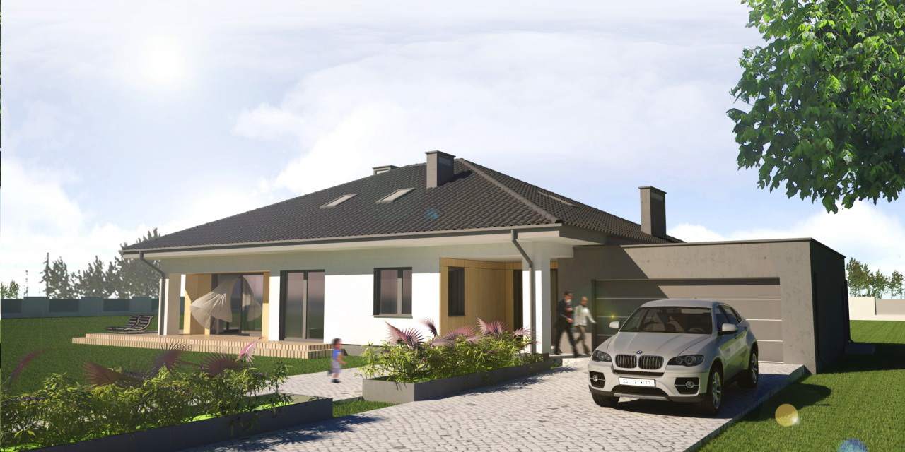 Projekt domu - 180m2 + 70m2 poddasza