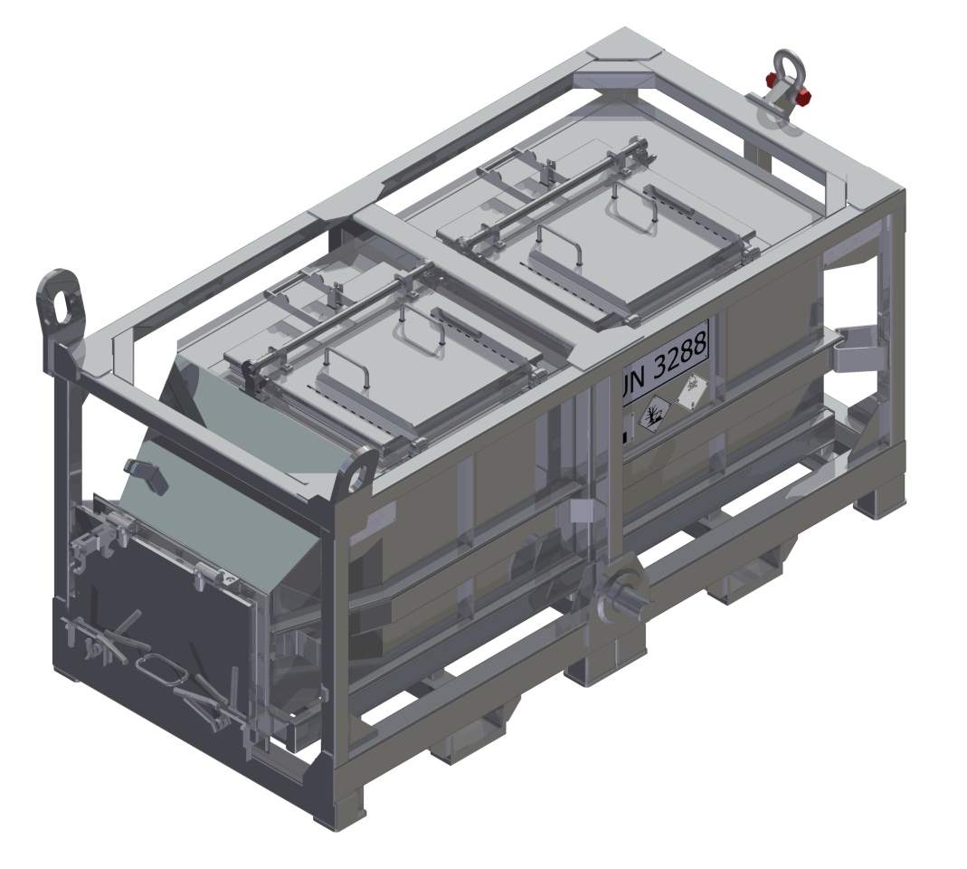 kontener do przewozu towarów niebezpiecznych UN 3288