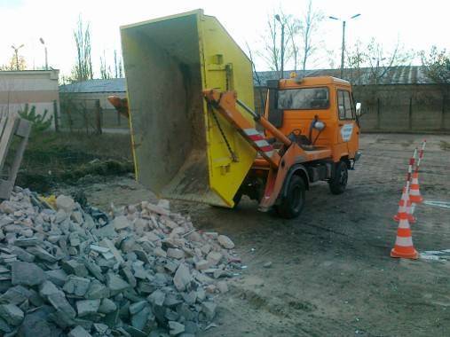 materiały sypkie - wywóz