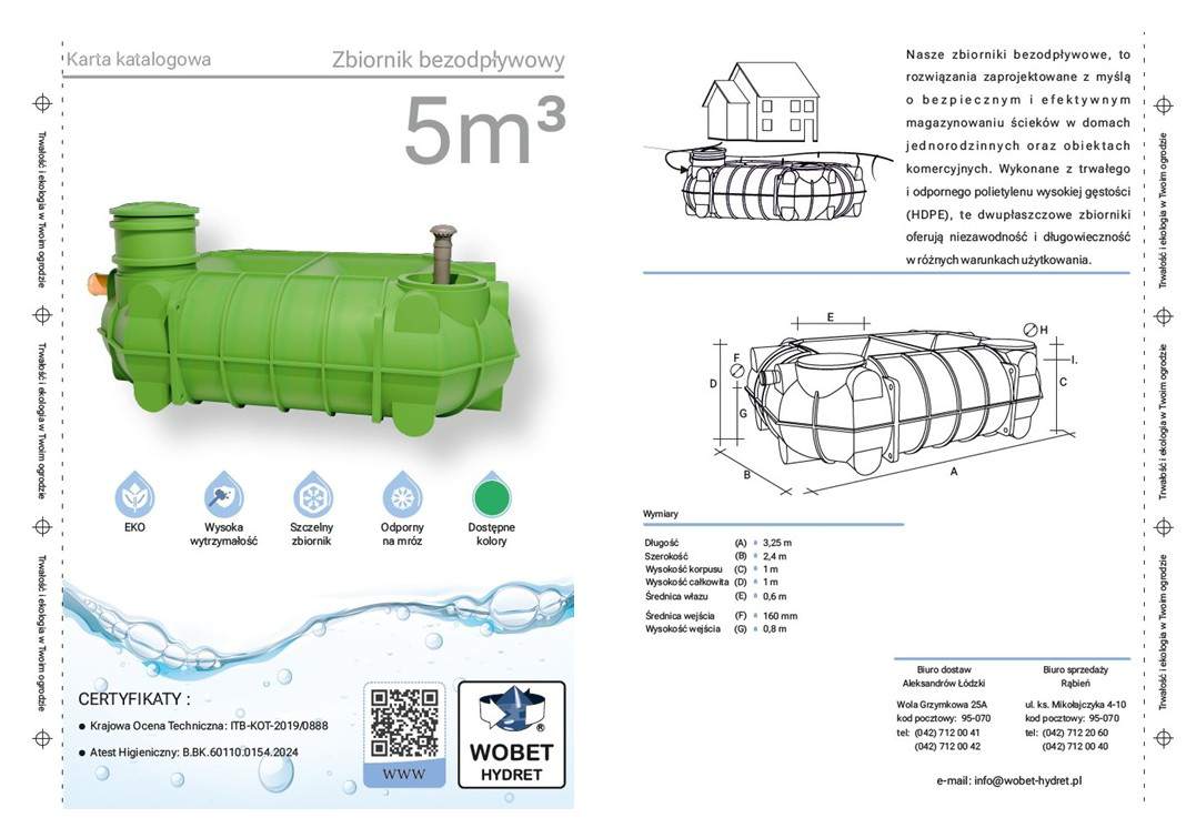 zbiorniki bezodpływowe