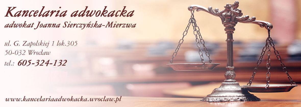 Joanna Sierczyńska-Mierzwa Adwokat Kancelaria
