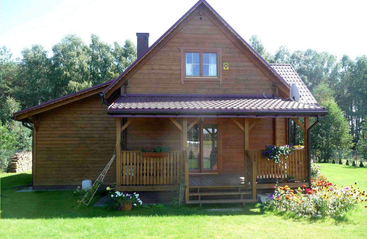 domy z drewna iglastego