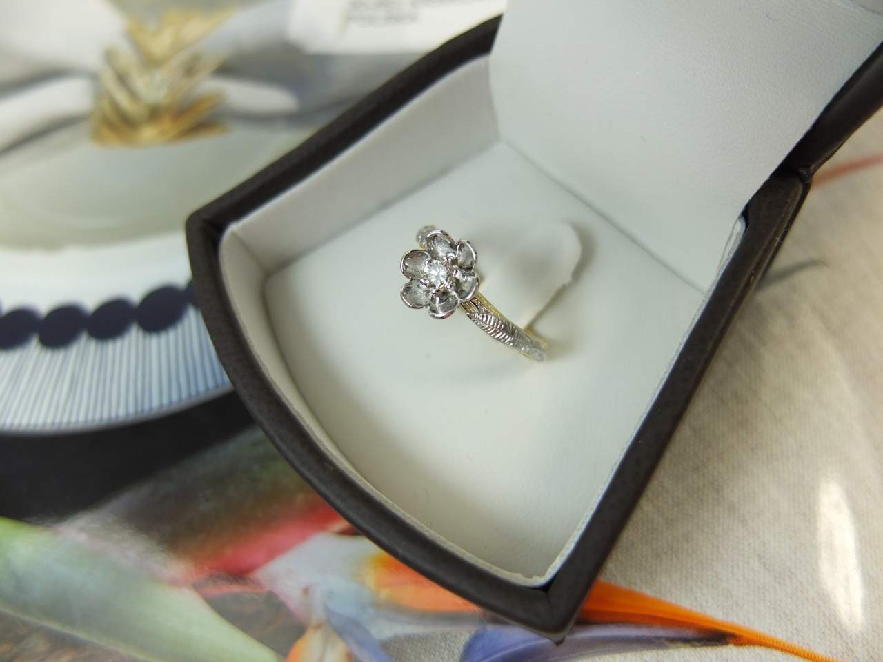 pierścionek zaręczynowy boho