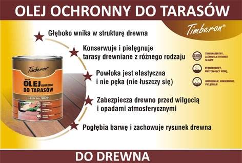 olej ochronny do tarasów, do drewna