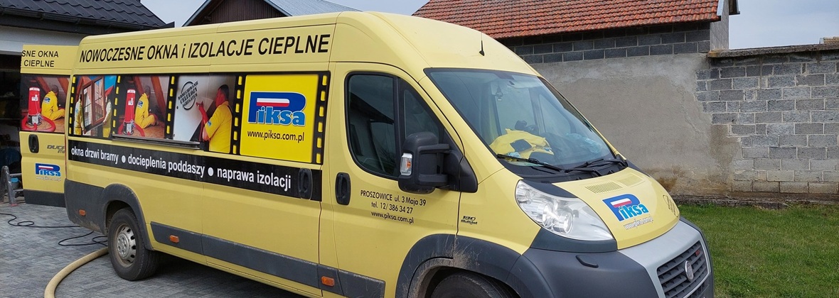 Okna i ocieplenia celulozą Piksa