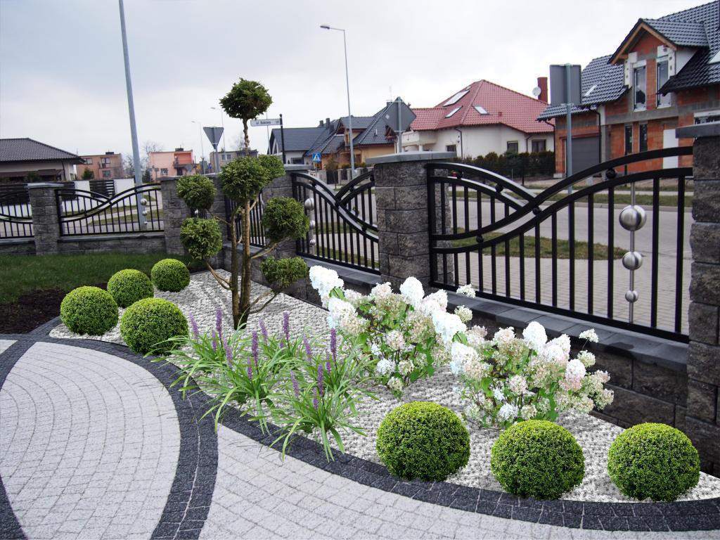 wizualizacja fragmentu ogrodu