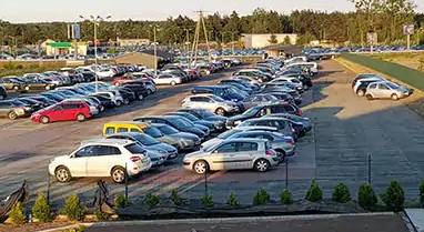 parking przy lotnisku