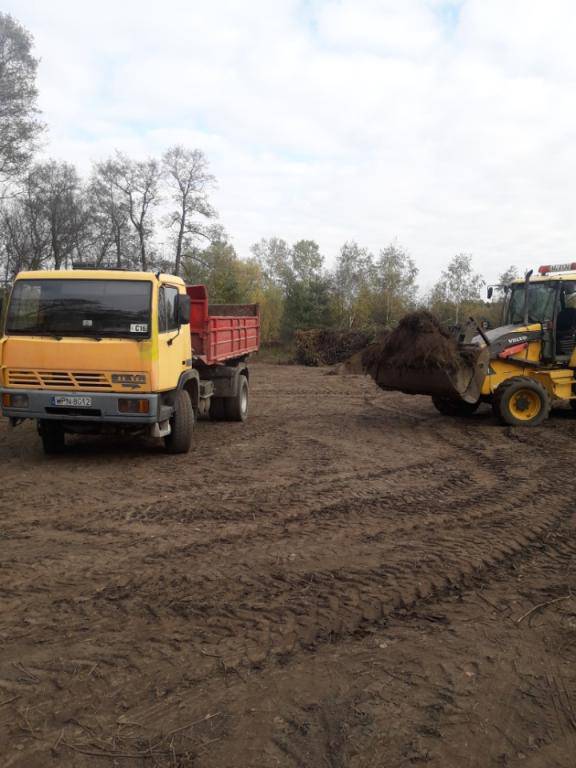 usługi koparką, wykopy, transport piachu