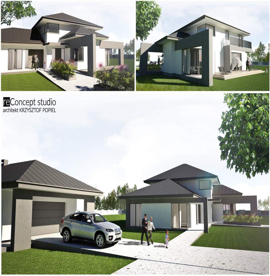 Projekt domu w stylu nowoczesnym - 300m2