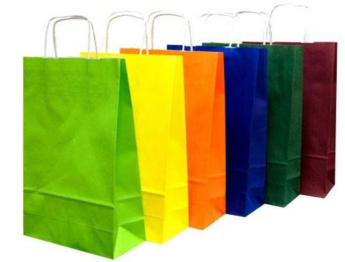 białe torby kolorowe