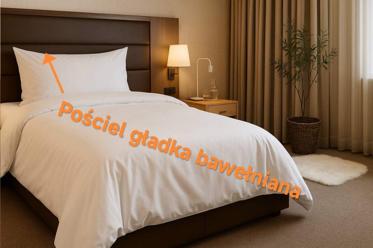 pościel gładka bawełniana