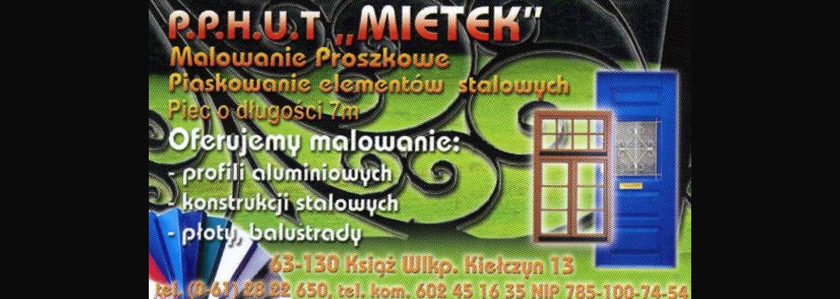 Mietek P.P.H.U.T. Malowanie Proszkowe Urszula Kopankiewicz