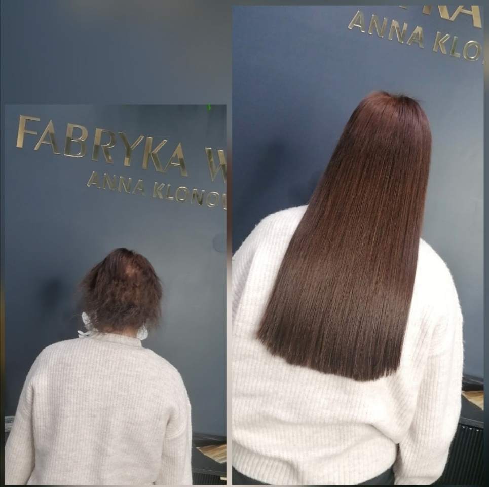 przedłużanie włosów na długie