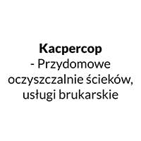 Kacpercop - Przydomowe oczyszczalnie ścieków, usługi brukarskie - logo